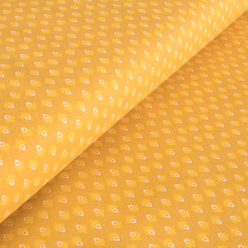 Patchwork Fabric Feathers Yellow - Ribes y Casals