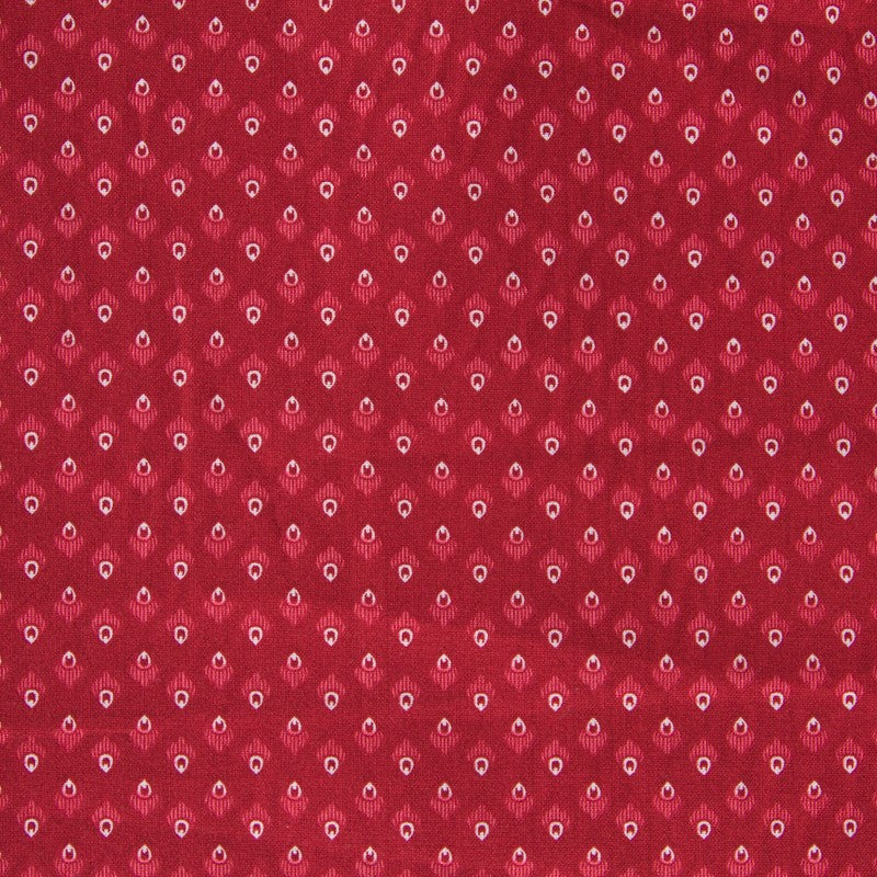 Patchwork Fabric Feathers Red - Ribes y Casals