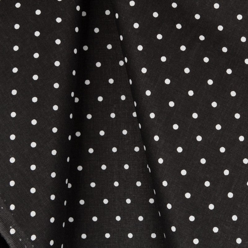 Patchwork Fabric Dots Black background - Ribes y Casals
