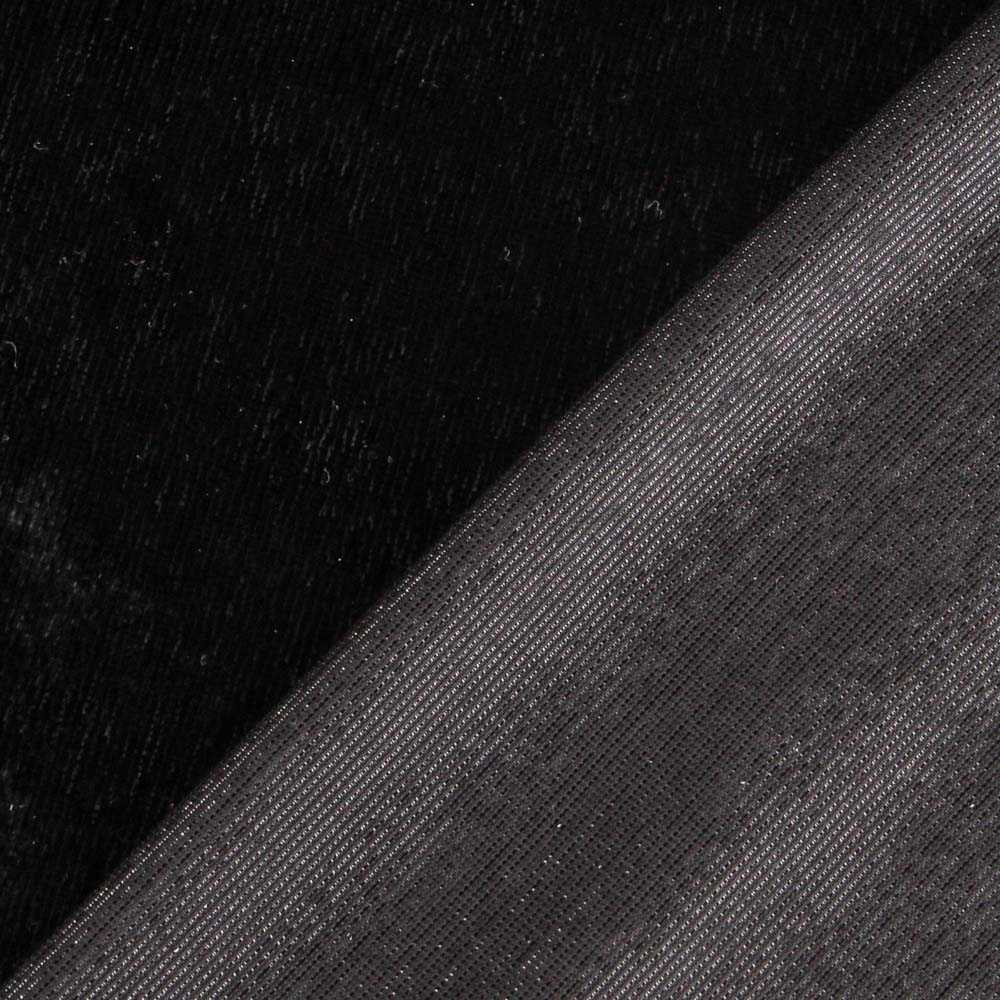 Black Lurex Shaggy Fabric - Ribes y Casals