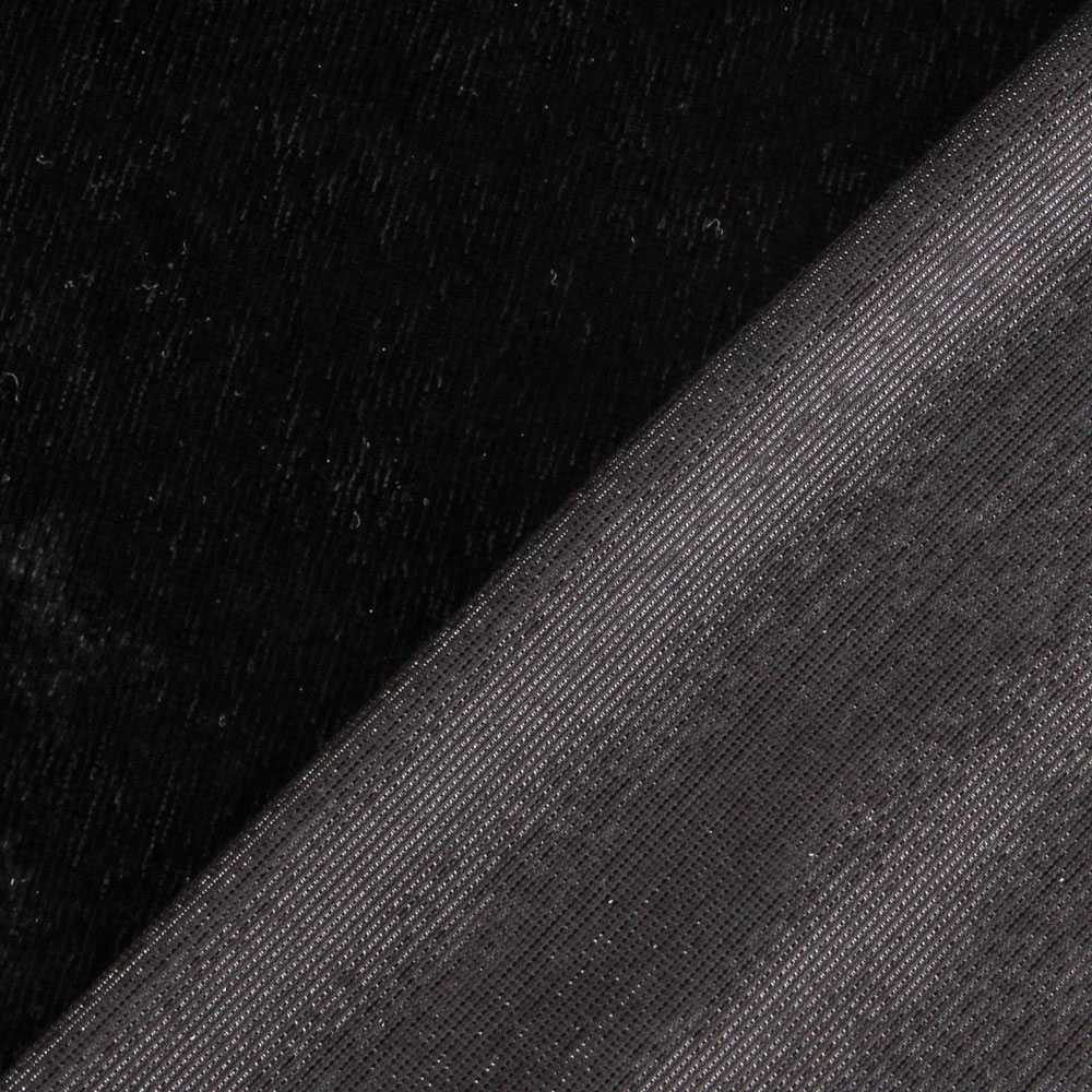 Black Lurex Shaggy Fabric - Ribes y Casals