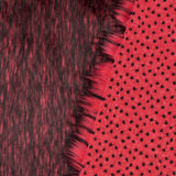 Fabric Long Pile Bicolor Red - Ribes y Casals