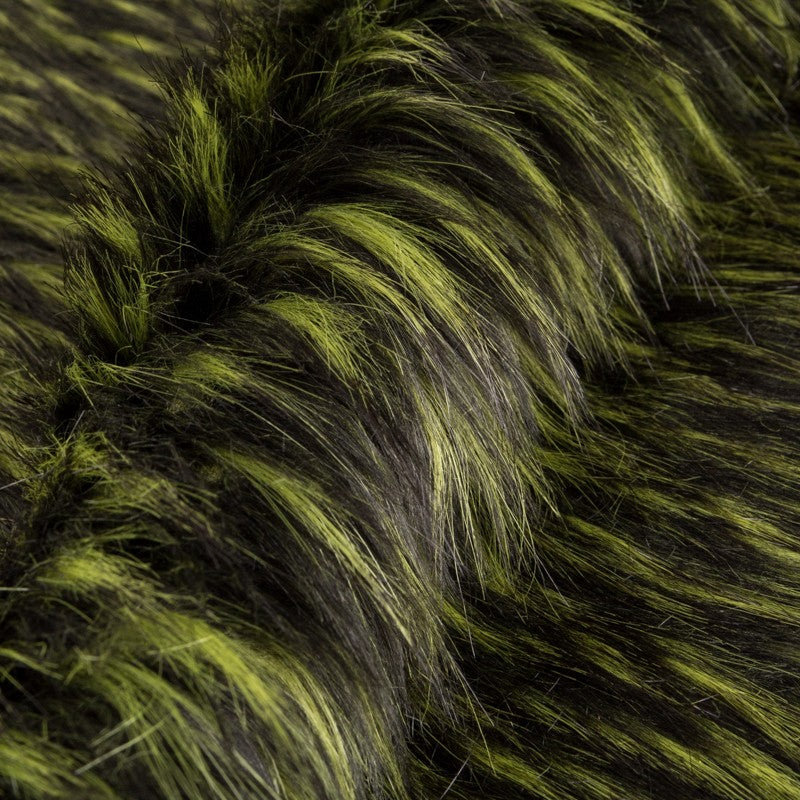 Fabric Long Pile Bicolor Green Bicolor - Ribes y Casals