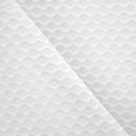Cotton Piqué Fabric Wave Design White - Ribes y Casals