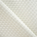 Cotton Piqué Fabric Wave Design Ecru - Ribes y Casals
