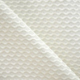 Cotton Piqué Fabric Wave Design Ecru - Ribes y Casals