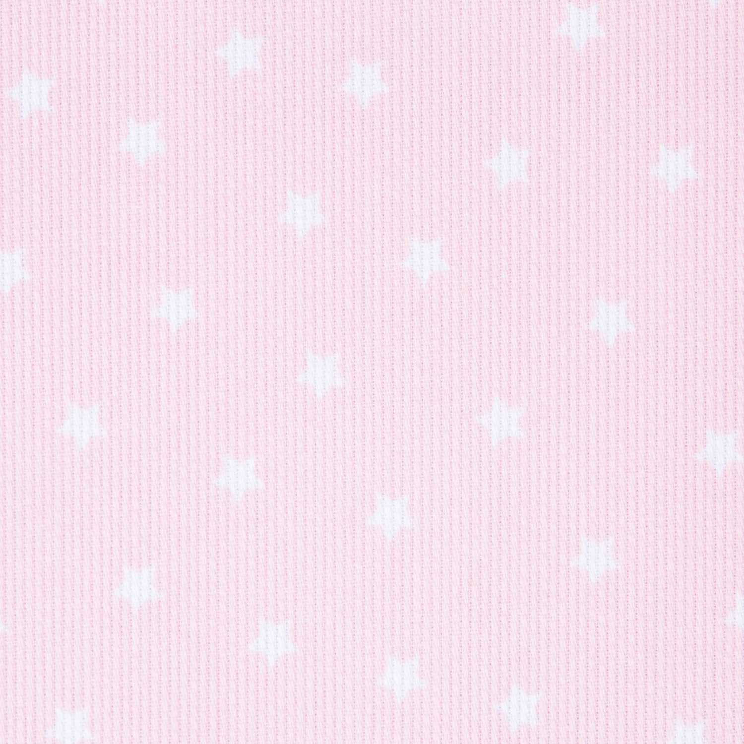 Tela Piqué Canutillo Estrella Rosa - Ribes y Casals