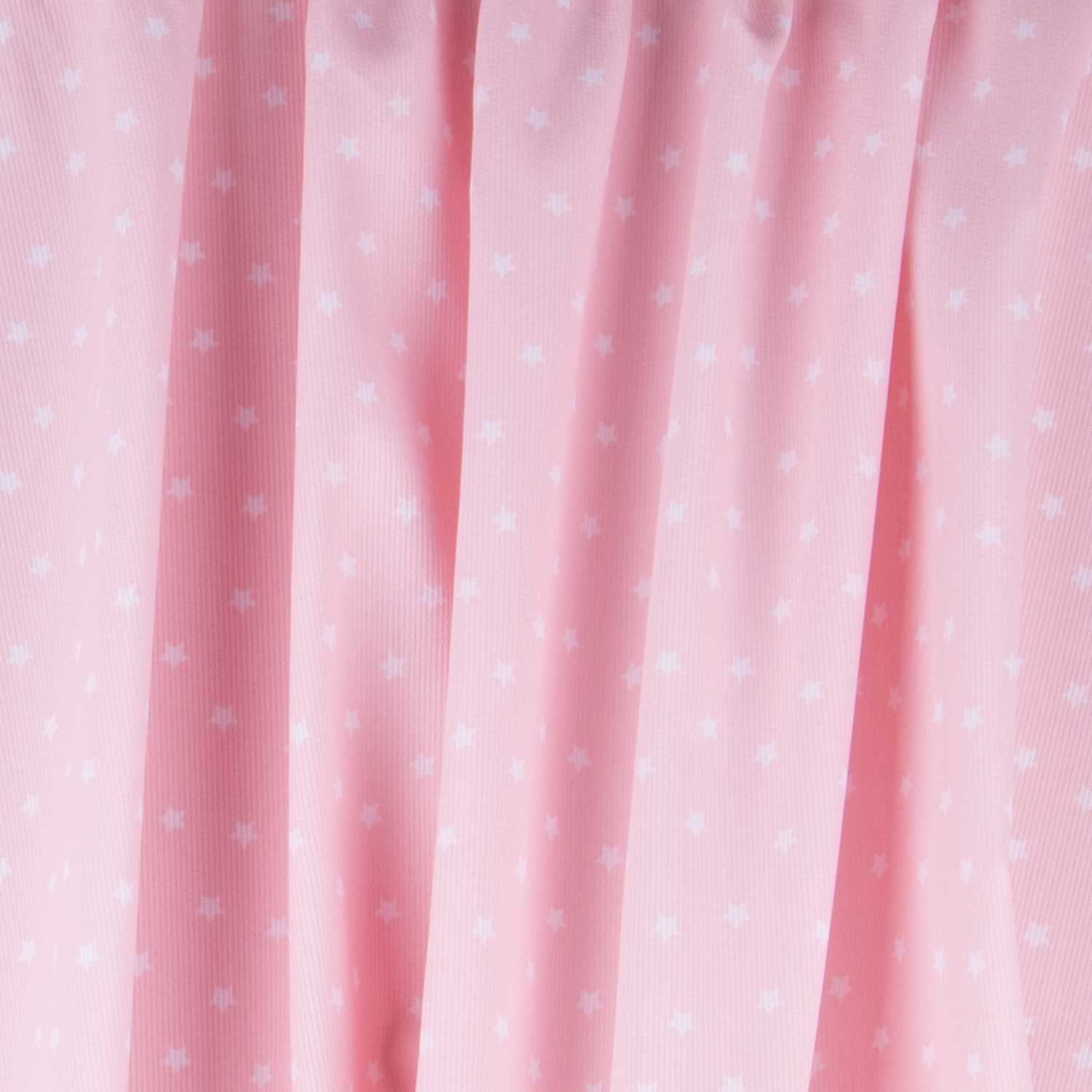 Tela Piqué Canutillo Estrella Rosa - Ribes y Casals