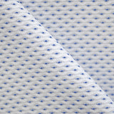 Piqué Fabric Oeil de Perdrix Print Blue - Ribes y Casals