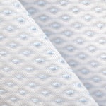 Piqué Fabric Oeil de Perdrix Print Sky Blue - Ribes y Casals