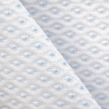 Piqué Fabric Oeil de Perdrix Print Sky Blue - Ribes y Casals