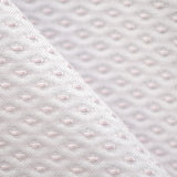Piqué Fabric Oeil de Perdrix Print Pink - Ribes y Casals
