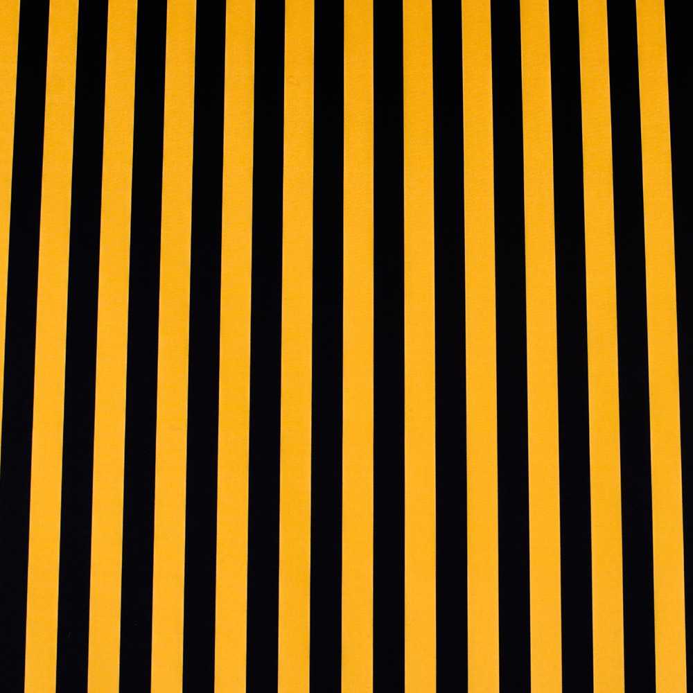 Stretch Fabric Stripes Black Orange 23mm - Ribes y Casals