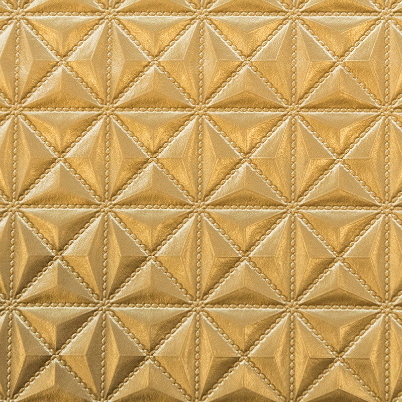 Leatherette Diamonds 3D Golden - Ribes y Casals