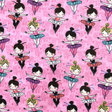 Cotton Poplin Fabric Ballerina Pink - Ribes y Casals