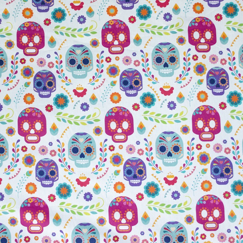 Cotton Poplin Mexicans Skeletons - Ribes y Casals
