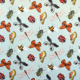Cotton Poplin Butterflies Greenish - Ribes y Casals