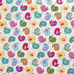 Cotton Poplin Fabric Chickens Ecru - Ribes y Casals