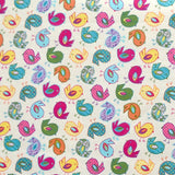 Cotton Poplin Fabric Chickens Ecru - Ribes y Casals