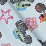 Poplin Cars Aqua - Ribes y Casals