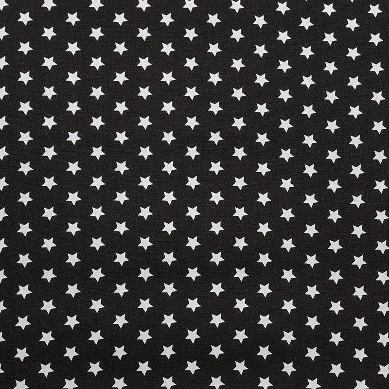 Poplin Stars Black Background - Ribes y Casals
