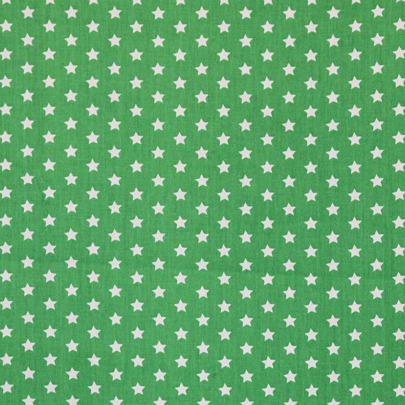 Poplin Stars Green Background - Ribes y Casals
