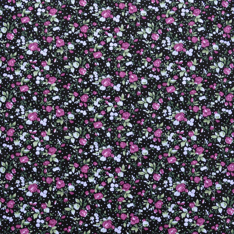 Poplin Flamenco Liberty Flowers Pink - Ribes y Casals