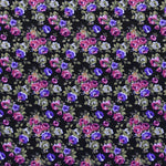 Poplin Flamenco Liberty Roses Black - Ribes y Casals