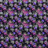 Poplin Flamenco Liberty Roses Black - Ribes y Casals