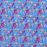 Poplin Flamenco Liberty Roses Turquoise - Ribes y Casals