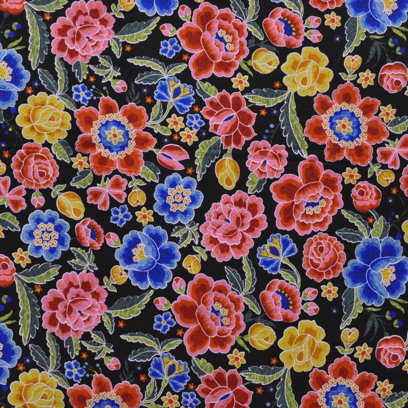 Tela Popelín Flamenca Manila Beige - Ribes y Casals