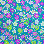 Poplin Frame Floral Turquoise - Ribes y Casals