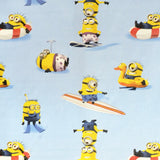 Poplin Minions Sky Blue - Ribes y Casals