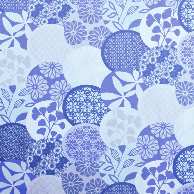 Poplin Frame Floral Blue - Ribes y Casals