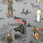 Poplin Star Wars Grey - Ribes y Casals