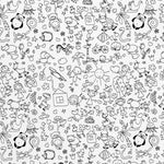 Cotton Jersey Drawings White - Ribes y Casals