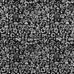 Cotton Jersey Drawings Black - Ribes y Casals