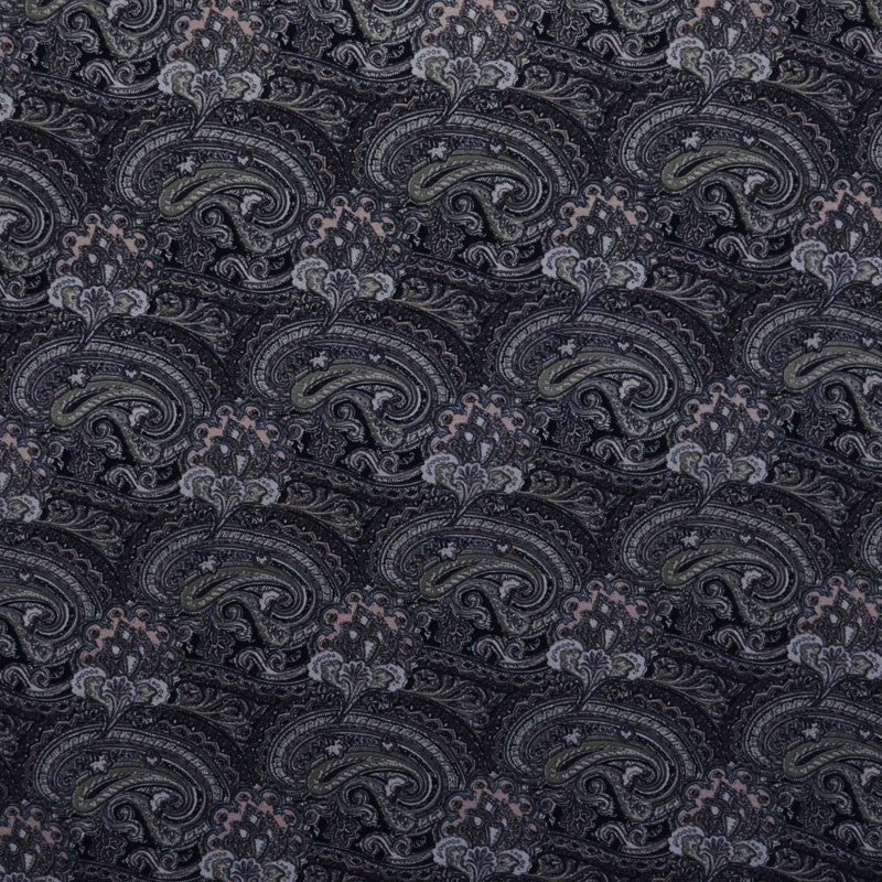 Knitted Fabric Paisley Print Pink - Ribes y Casals