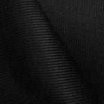 Retal Tela Punto Canalé Negro 125x60 cm - Ribes y Casals