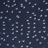 Stretch Jersey Birds Navy - Ribes y Casals