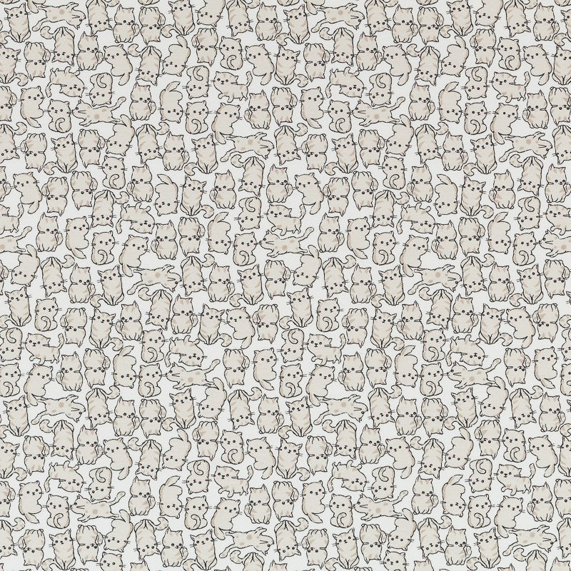 Mesh Fabric Kittens Beige - Ribes y Casals