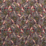 Neoprene Knit Fabric Paisley Print Red - Ribes y Casals