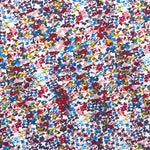 Viscose Knitted Fabric Flower Blue Mosaic - Ribes y Casals