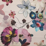 Satin Mikado Floral Shadows Purple - Ribes y Casals