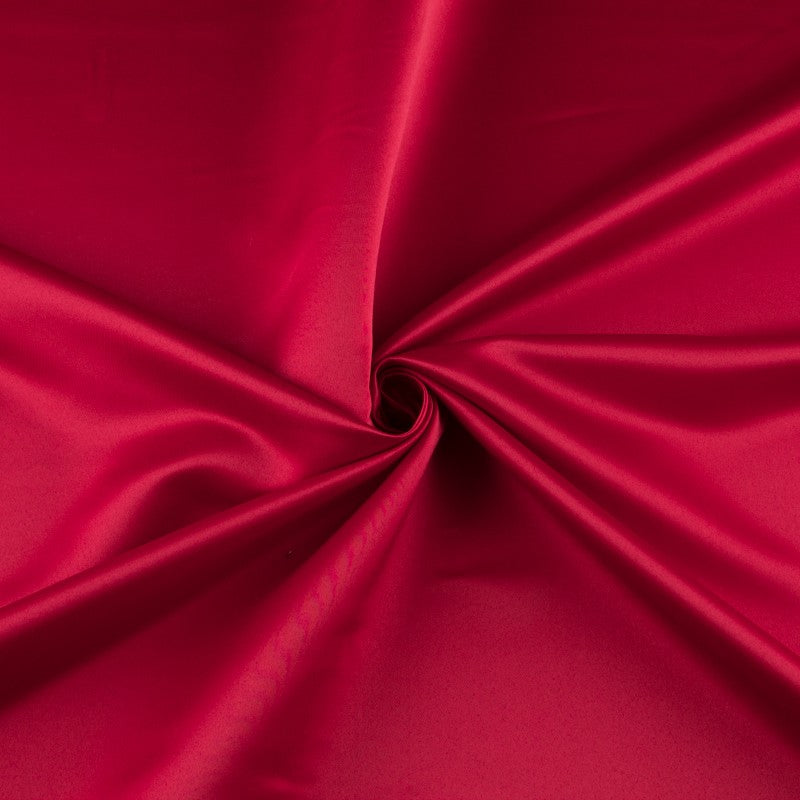 Polyester Satin Fabric Ruby Red - Ribes y Casals