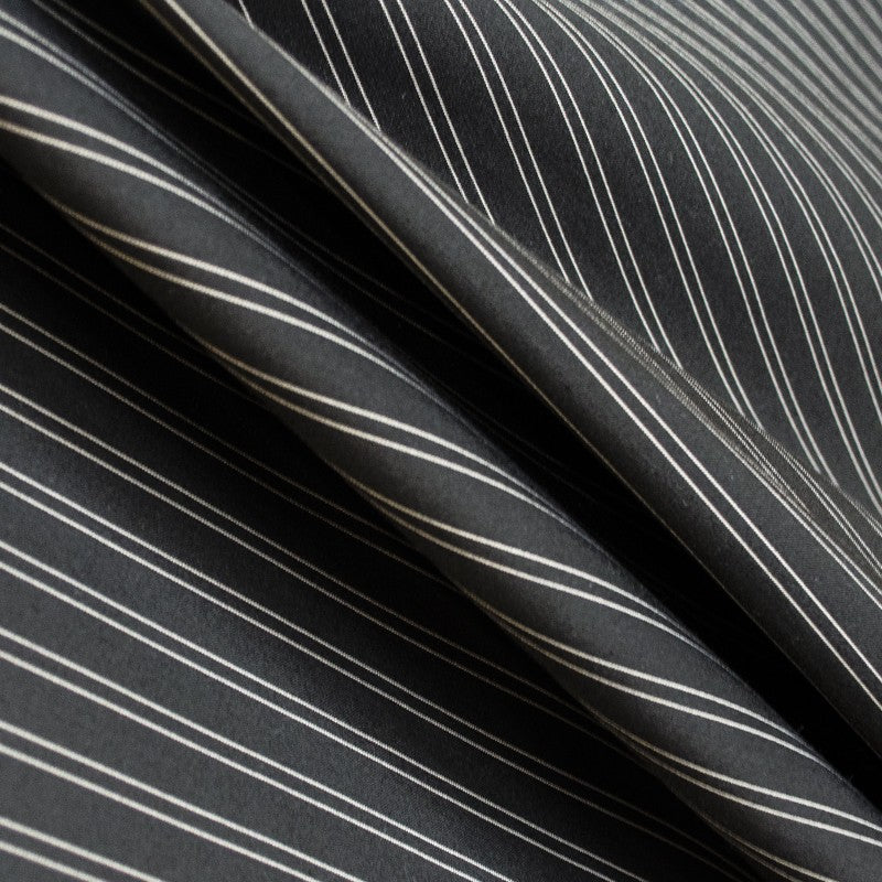 Fabric Diplomatic Stripes Black - Ribes y Casals