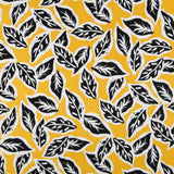 Rustic Ocher Leaves Fabric - Ribes y Casals