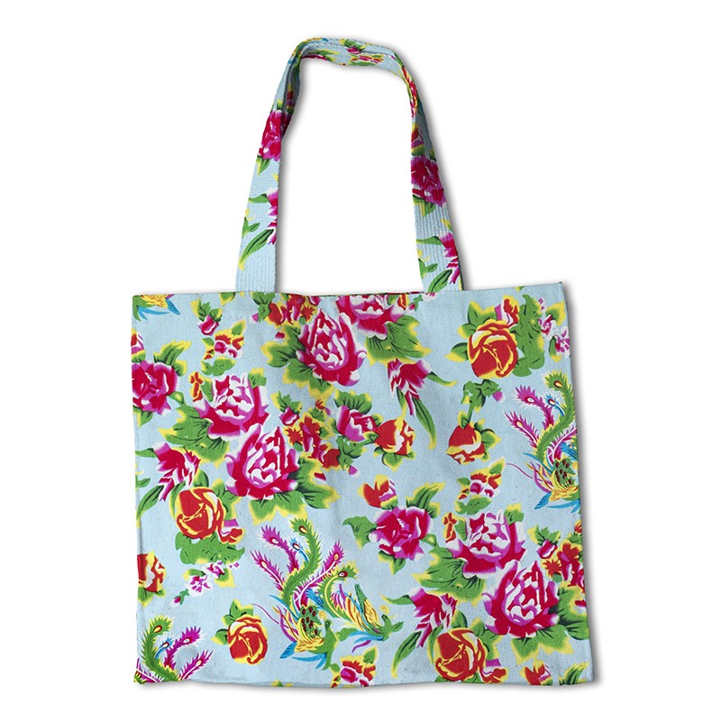 Twill Decoration Carnations Blue - Ribes y Casals