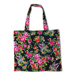 Twill Decoration Carnations Black - Ribes y Casals