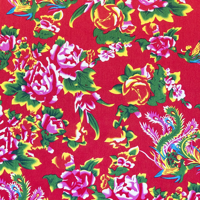 Twill Decoration Carnations Red - Ribes y Casals